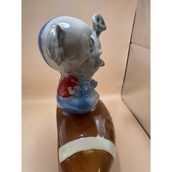 Vintage 1972 Jim Beam Republic Whiskey Decanter Football Elephant - Picture 4 of 11